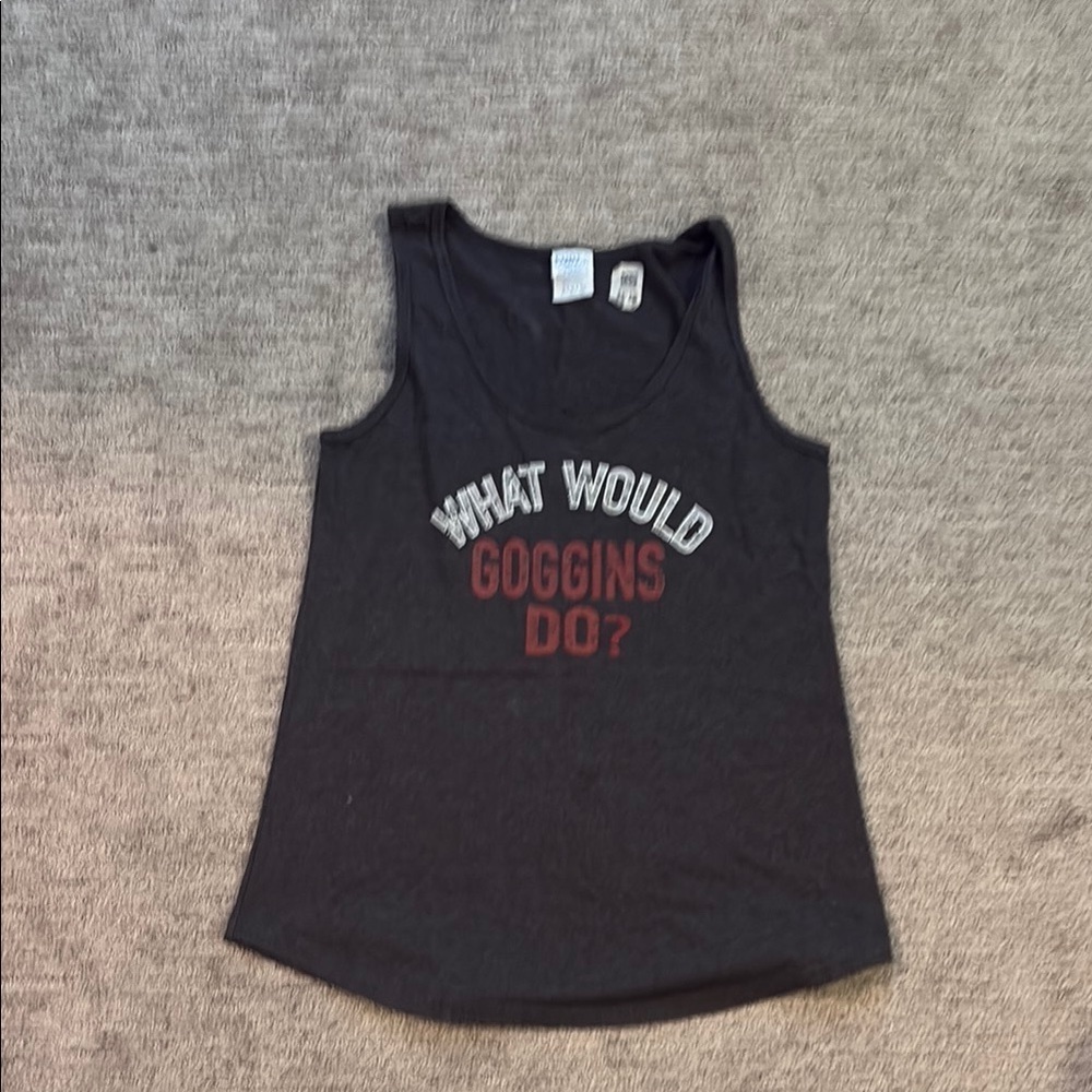 Black Graphic Tank Top